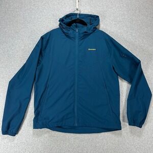 Naviskin Windbreaker Jacket Mens L Teal Blue Activewear Hiking Outdoor
